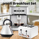Pronti Toaster, Kettle & Coffee Machine Breakfast Set - White – view 3