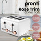 Pronti Toaster, Kettle & Coffee Machine Breakfast Set - White – view 5