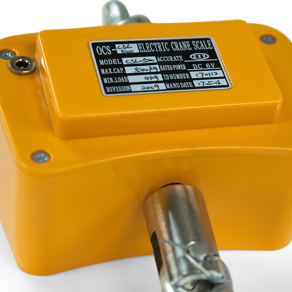 Klika 500kg Crane Scale V240-CS-500KG, LED Display, 360° Hook, Rechargeable Battery