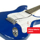Karrera 39in Electric Guitar - Blue – view 4