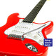 Karrera 39in Electric Guitar - Red – view 4