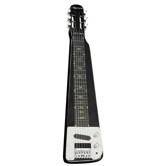Karrera 29in 6-String Lap Steel Hawaiian Guitar - Black - Auzzistore