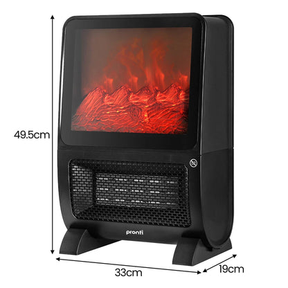 2000W 3D Fire PTC Electric Portable Room Heater
