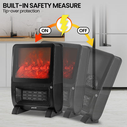 2000W 3D Fire PTC Electric Portable Room Heater
