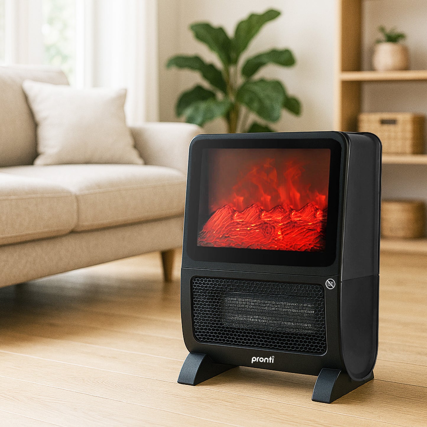 2000W 3D Fire PTC Electric Portable Room Heater