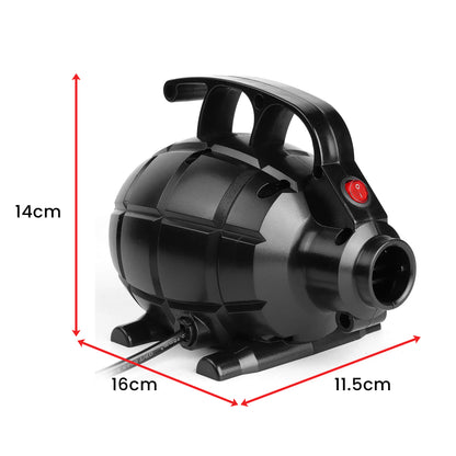 Powertrain 500W Electric Air Pump V240-IFP-HXG-SS-103 for Air Beds, Rafts, Pool Toys - 3 Nozzles, Rapid Inflation