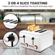 Pronti Rose Trim Collection Toaster & Kettle Bundle - White – view 7