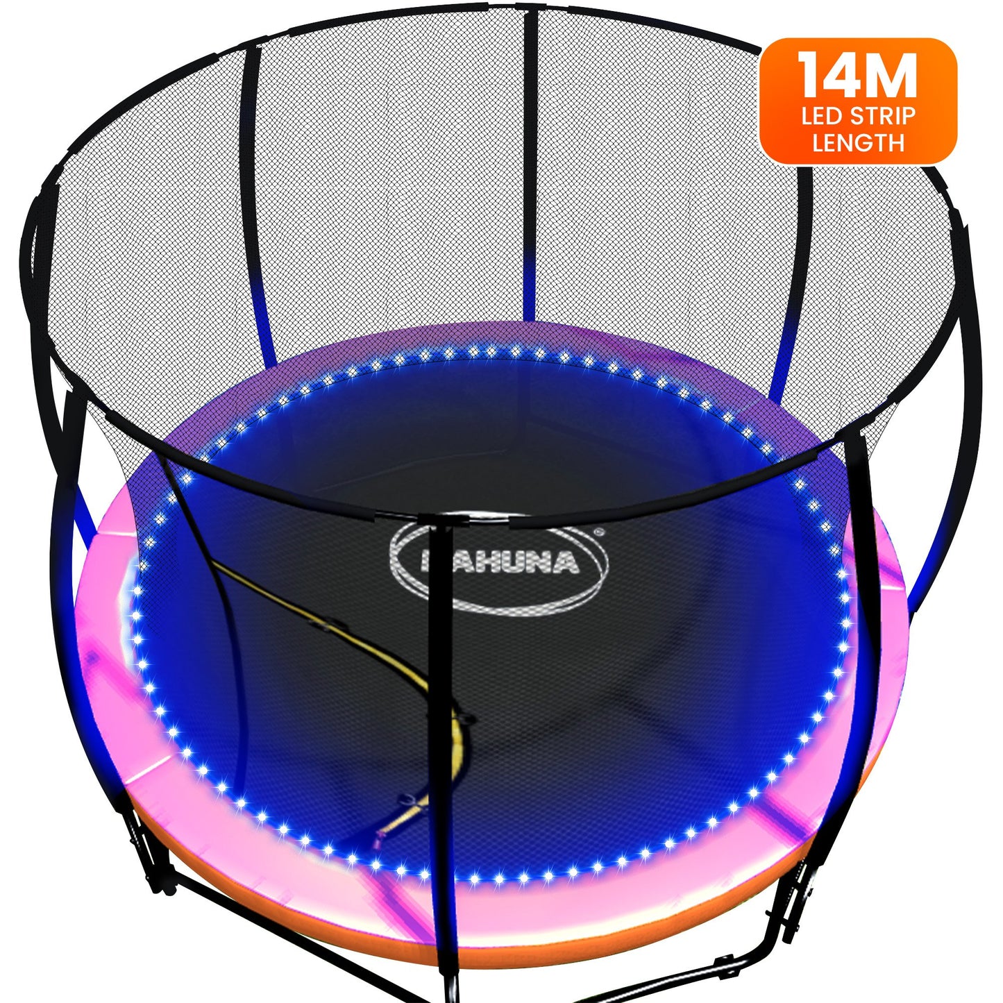 Kahuna LED Trampoline Lighting Kit 14m - 16 Colors, Motion Sensor, Remote, Weather-Resistant
