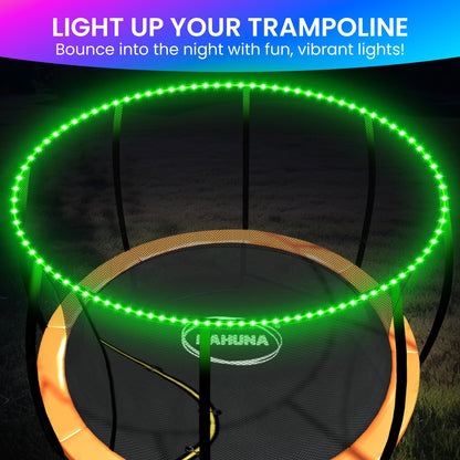 Kahuna LED Trampoline Lighting Kit 14m - 16 Colors, Motion Sensor, Remote, Weather-Resistant