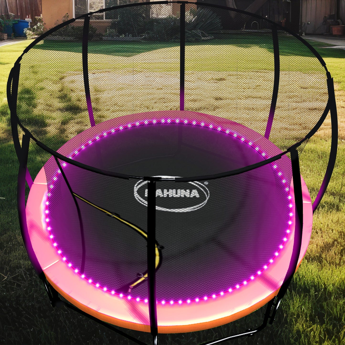 Kahuna LED Trampoline Lighting Kit 14m - 16 Colors, Motion Sensor, Remote, Weather-Resistant