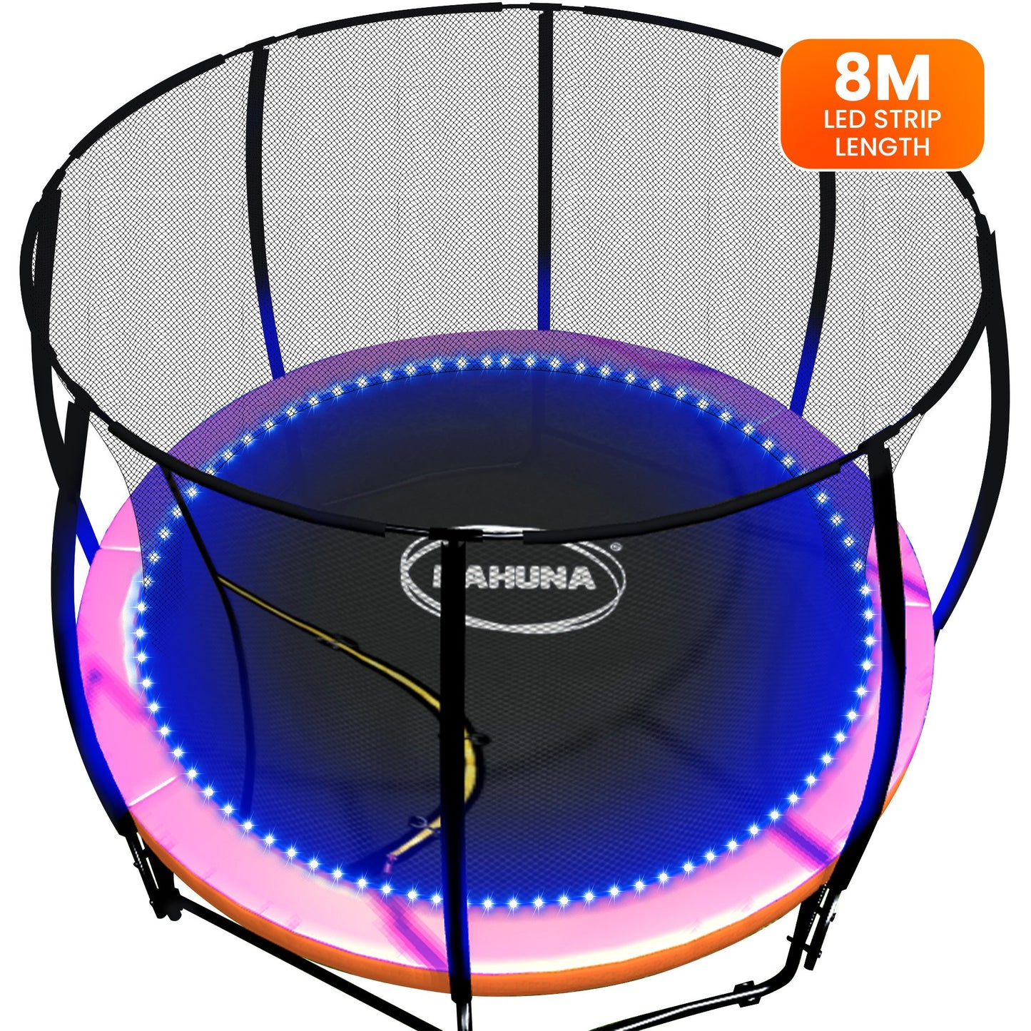 Kahuna LED Trampoline Light Kit 8m - 16 Colours, Motion Sensor, Remote, Weather-Resistant, Fits 10ft