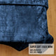 Laura Hill 600gsm Faux Mink Blanket Queen Size Double-sided Throw Rug Large Super Luxurious Soft - Blue – view 5