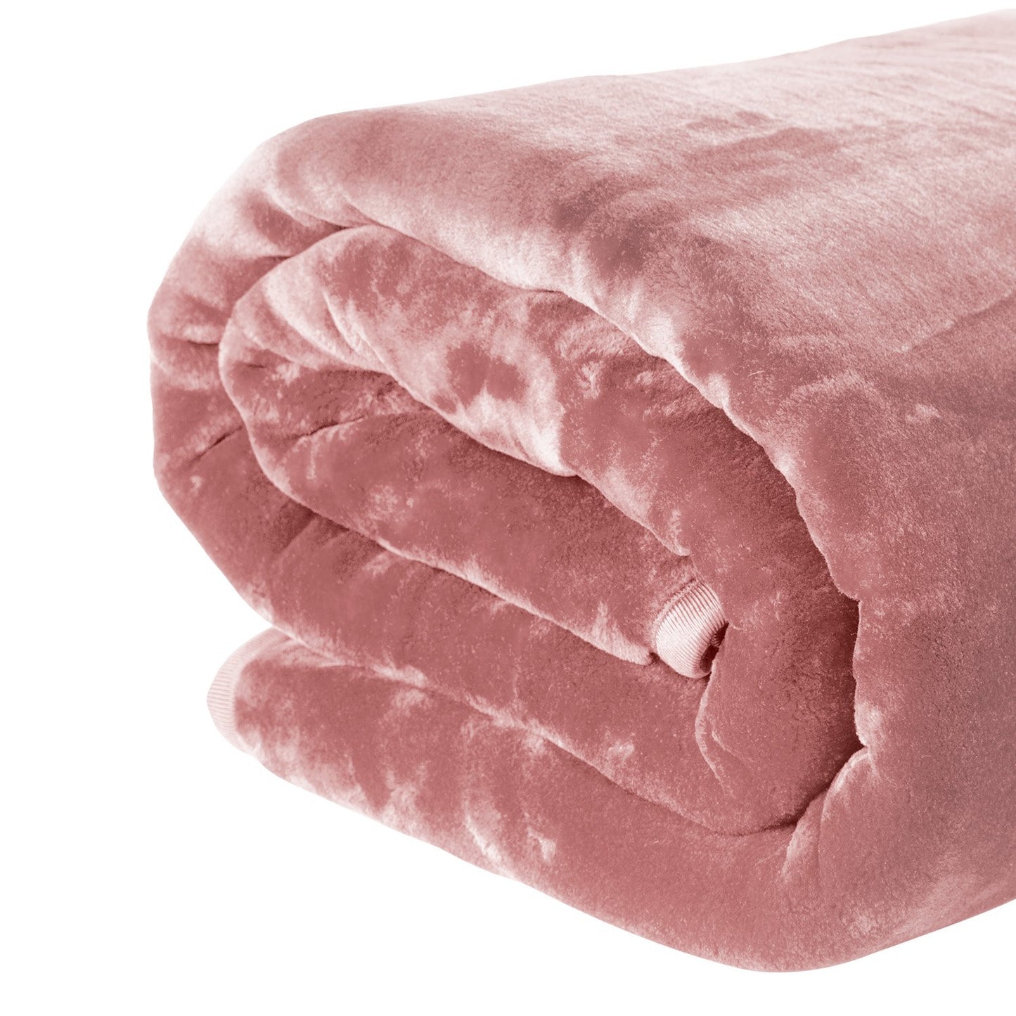 Laura Hill Mink Blanket Queen Size Double-sided Soft Plush Bed Faux Throw Rug 220 X 240cm (pink)