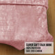 Laura Hill Mink Blanket Queen Size Double-sided Soft Plush Bed Faux Throw Rug 220 X 240cm (pink) – view 6
