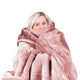 Laura Hill Mink Blanket Queen Size Double-sided Soft Plush Bed Faux Throw Rug 220 X 240cm (pink) – view 8