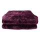Laura Hill Mink Blanket Throw Purple Double Sided Queen Size Soft Plush Bed Faux Rug – view 3