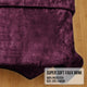 Laura Hill Mink Blanket Throw Purple Double Sided Queen Size Soft Plush Bed Faux Rug – view 6