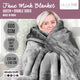 Laura Hill Mink Blanket Double Sided Queen Size Soft Plush Bed Faux Throw Rug 220 X 240cm – view 6