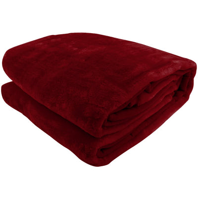 Laura Hill Mink Blanket Double Sided Queen Size Soft Plush Bed Faux Throw Rug 220 X 240cm - Variant 2