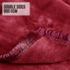 Laura Hill Double-sided Large 220 X 240cm Faux Mink Throw Rug Blanket 800-gsm Heavy - Red – view 5