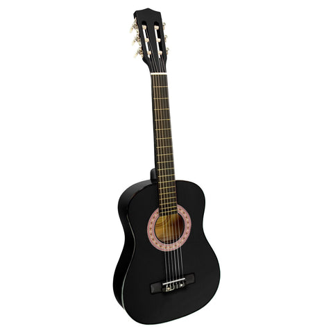 Karrera 34in Acoustic Children Wooden Guitar - Black - Auzzistore