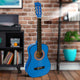 Karrera 34in Acoustic Children no cut Guitar - Blue – view 7