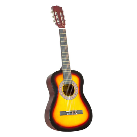 Karrera 34in Acoustic Wooden Childrens Guitar - Sunburst - Auzzistore