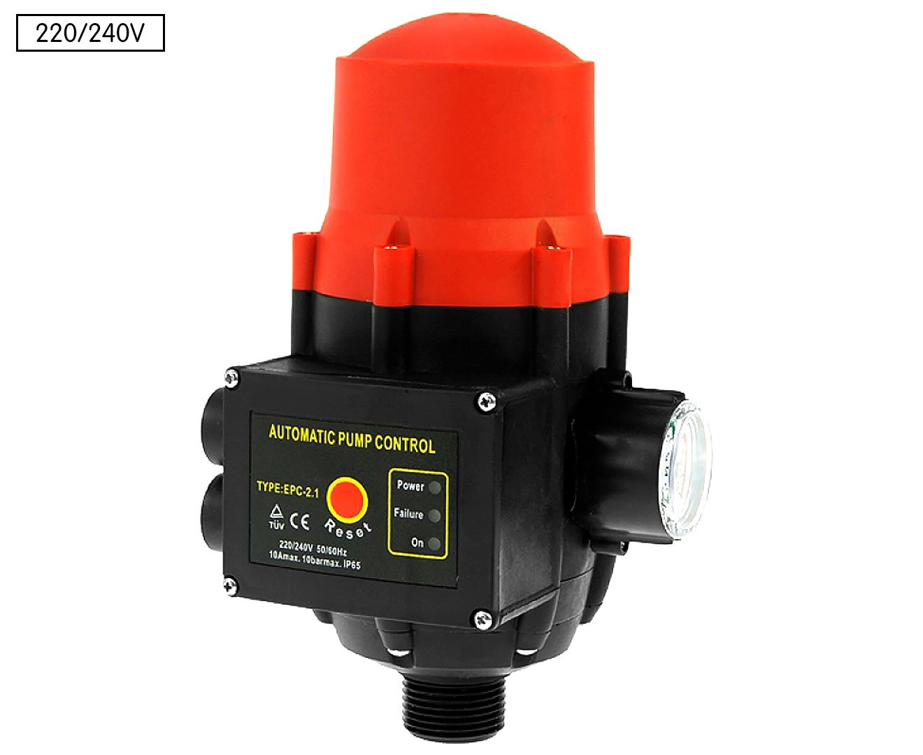 HydroActive 240V Electric Water Pump Controller, IP65, 10A, 1.5-3 Bar, CE Certified
