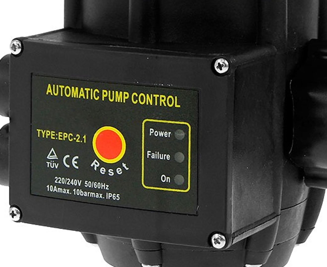 HydroActive 240V Electric Water Pump Controller, IP65, 10A, 1.5-3 Bar, CE Certified