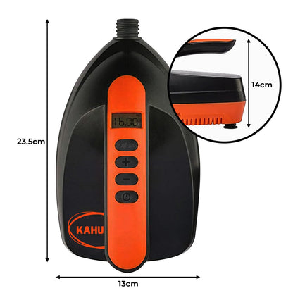 Kahuna Portable Electric Air Pump 12V, 16 PSI, 6 Nozzles, LCD Display, V240-PMP-KDO-781