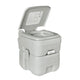 Wallaroo 20L Portable Toilet V240-PTL-MAS-20L-001, Press Flush Pump, Double-Sealed Valve, Durable PE/ABS