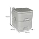Wallaroo 20L Portable Toilet V240-PTL-MAS-20L-001, Press Flush Pump, Double-Sealed Valve, Durable PE/ABS – view 4
