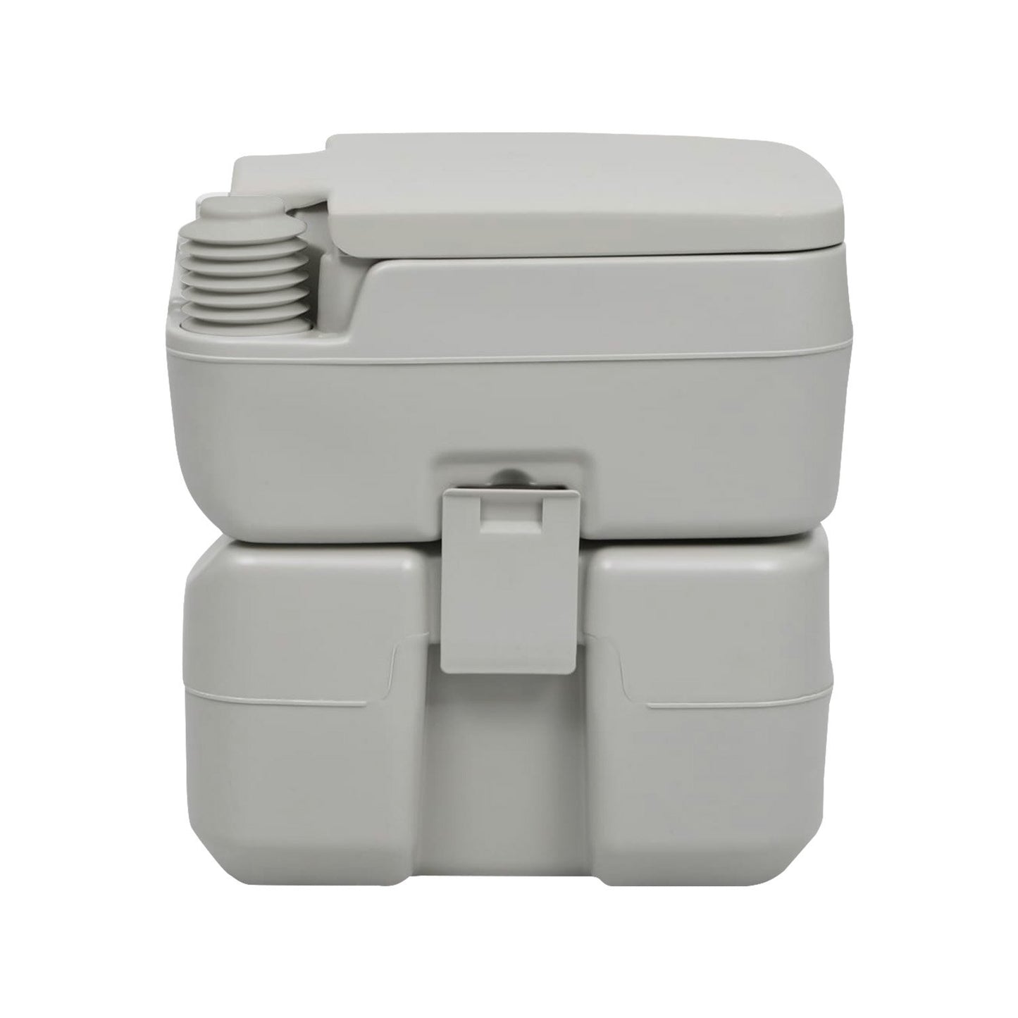 Wallaroo 20L Portable Toilet V240-PTL-MAS-20L-001, Press Flush Pump, Double-Sealed Valve, Durable PE/ABS