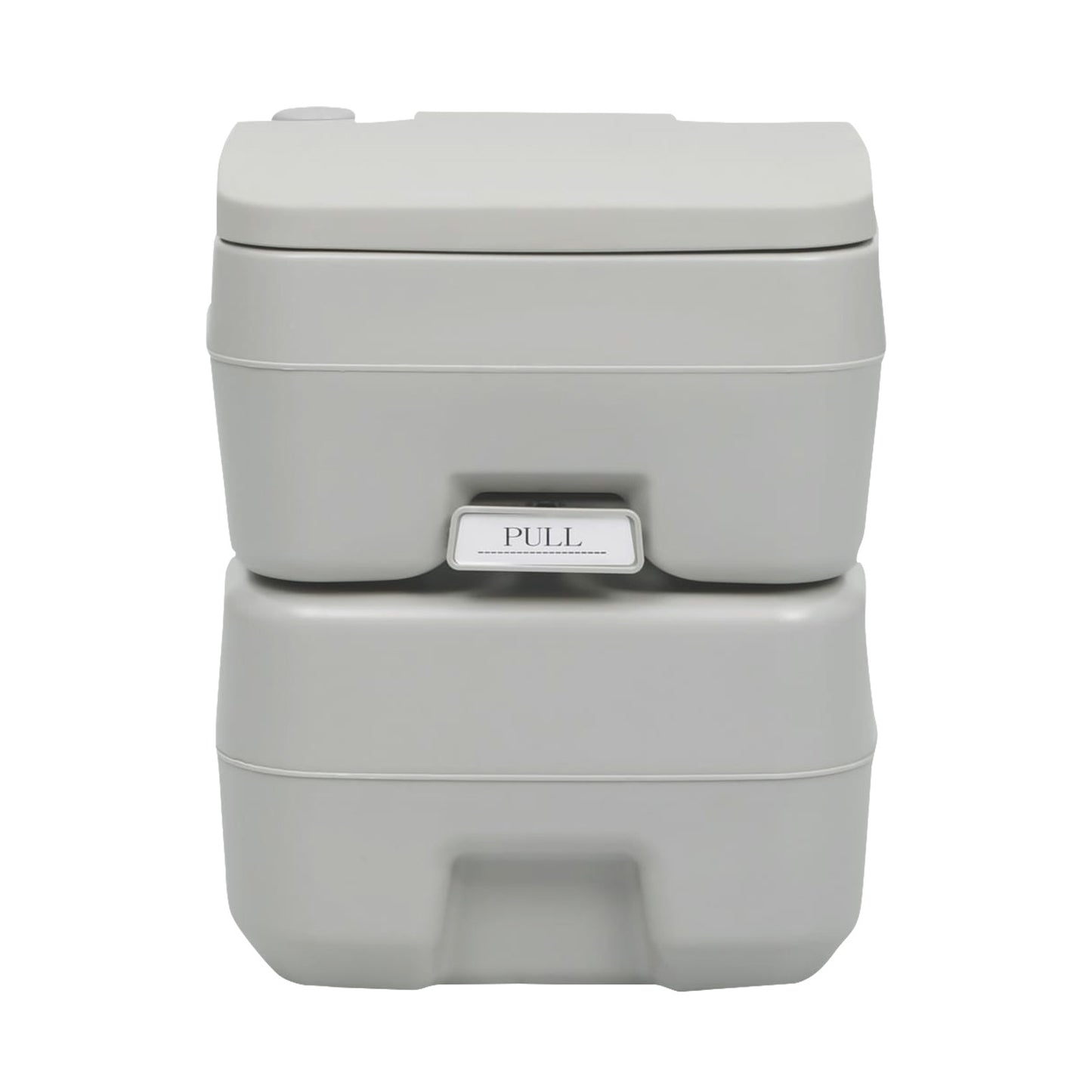 Wallaroo 20L Portable Toilet V240-PTL-MAS-20L-001, Press Flush Pump, Double-Sealed Valve, Durable PE/ABS
