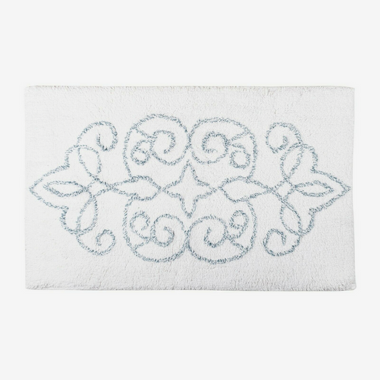 Cotton Medallion Tufted Non Slip Jacquard Bath mat – view 2