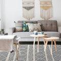 Boho Style Hand Loomed Recycle Cotton Wool Woven Design Rug 150 x 200 cm