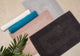Microfiber Soft Non Slip Bath Mat Check Design (Cream) – view 4