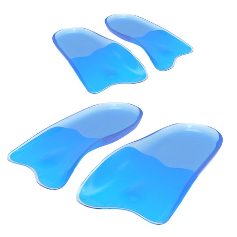2X Pair Half Insoles Shoe Inserts L Size Gel Arch Support Foot Pad - Auzzistore