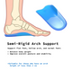 Half Insoles Shoe Inserts 3-Size Combo Gel Arch Support Foot Pad – view 4