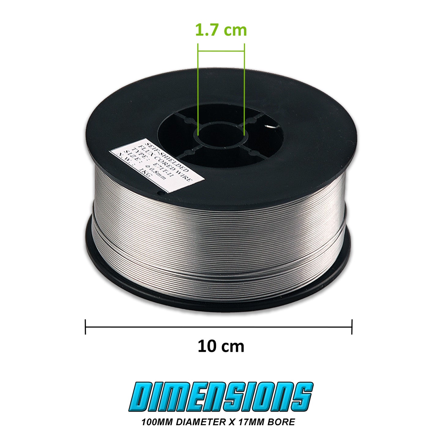 Dynamic Power Gasless MIG Welding Wire E71T-11 Flux Cored 0.8mm 4 Pack, 1kg Spool, No Gas Required