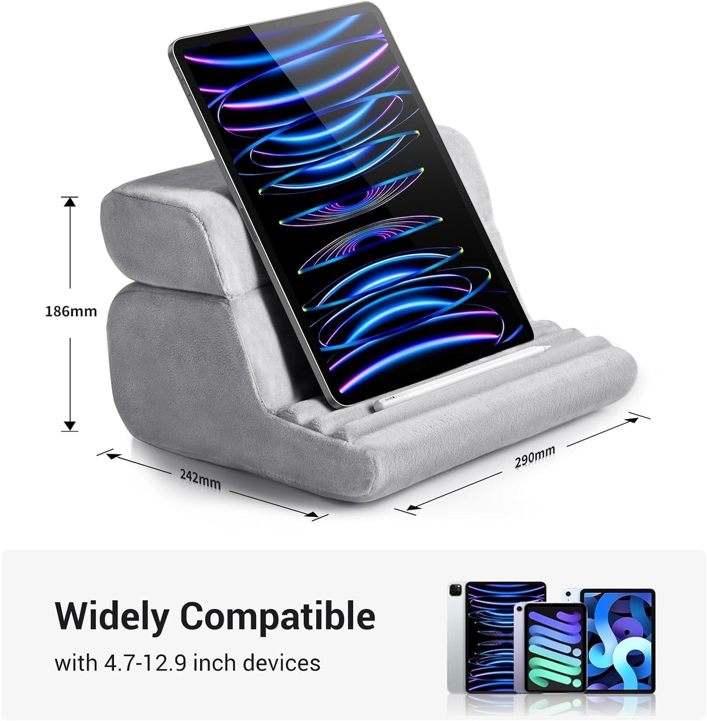 UGREEN 60646 Tablet Stand Pillow - Portable, 3 Angles, Wide Compatibility, Premium Material
