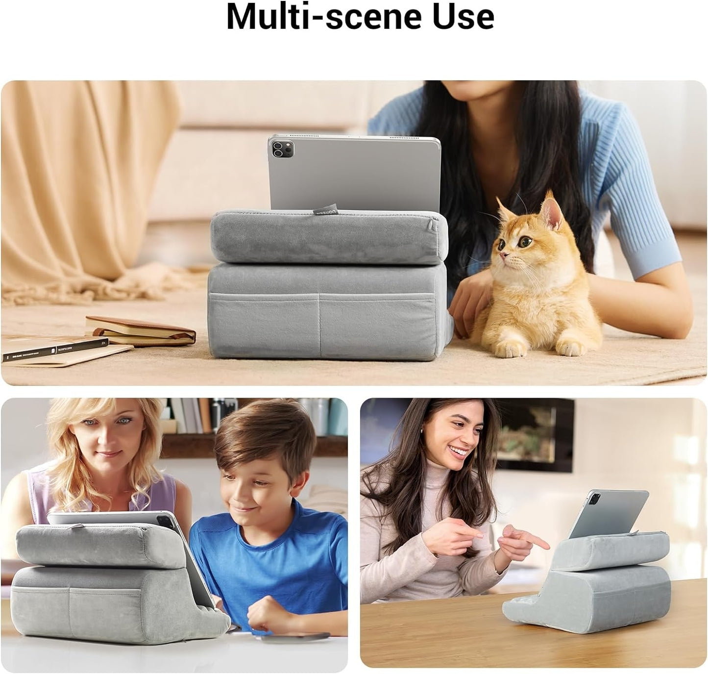 UGREEN 60646 Tablet Stand Pillow - Portable, 3 Angles, Wide Compatibility, Premium Material