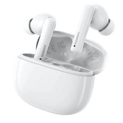 UGREEN HiTune T3 Wireless Earbuds, ANC, 10mm Driver, 7H Playtime, Bluetooth 5.3, USB-C Charging, White
