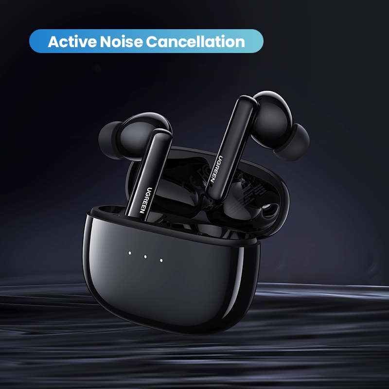 UGREEN HiTune T3 90401 ANC Wireless Earbuds, 10mm Driver, AI Clear Calls, 24H Playtime, Black