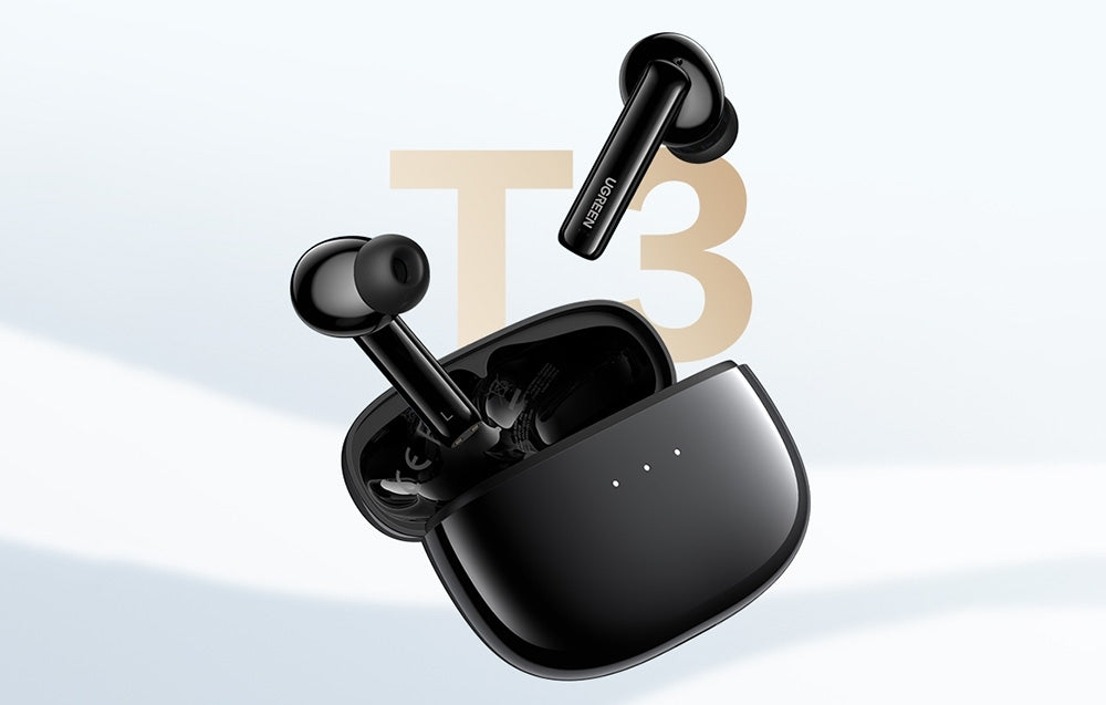 UGREEN HiTune T3 90401 ANC Wireless Earbuds, 10mm Driver, AI Clear Calls, 24H Playtime, Black
