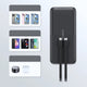 CHOETECH B654 10000mAh Pwer Bank 22.5W USB-A / USB-C / micro USB with built-in USB-C / Lightning cable - black – view 4