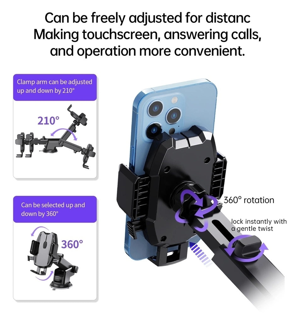 CHOETECH H043 Car Mount for Car Dashboard Windshield Phone Holder