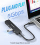 CHOETECH HUB-M80 Hub 5-in-1 Multifunctional Hub – view 4