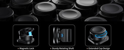 CHOETECH MCC001-WH 6 Pack Professional grade Magnetic Lock Cord Holder Clips White