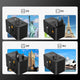 CHOETECH PD5020 35W EU/US/AUS/UK Travel Adapter with Built-in USB-C Cable - Black – view 4